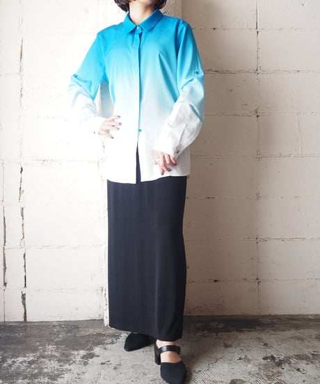 Calvin Klein L/S Gradation Shirt BLWH