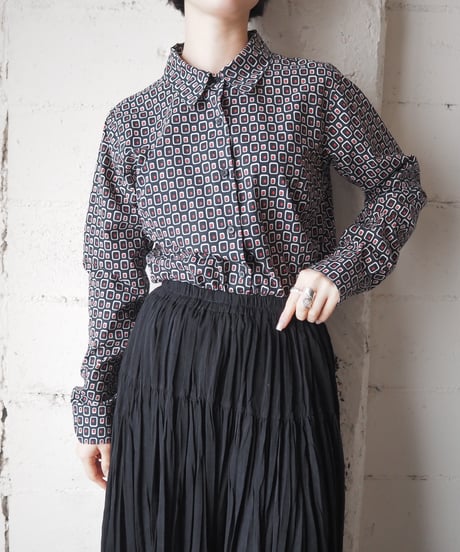 agnes b. Geometric Pattern Shirt BKREWH