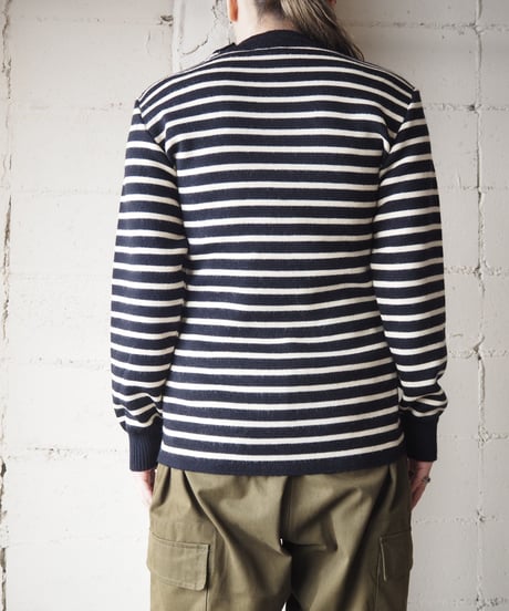 Mock Neck Border Knit BKWH