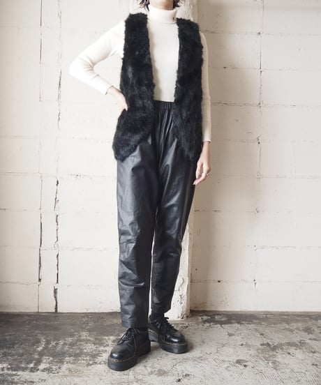 Fake Fur Vest BK