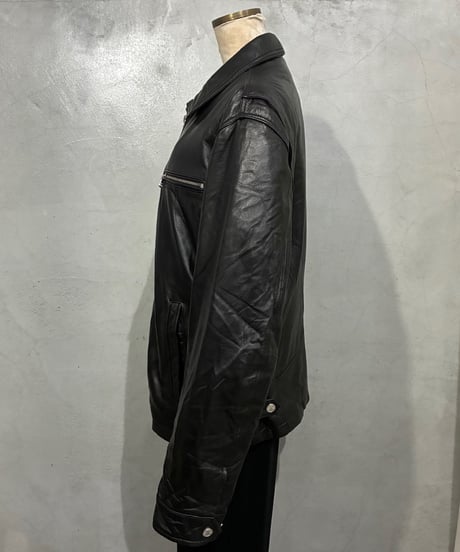 MICHAEL KORS Zip Up Leather Jacket BK