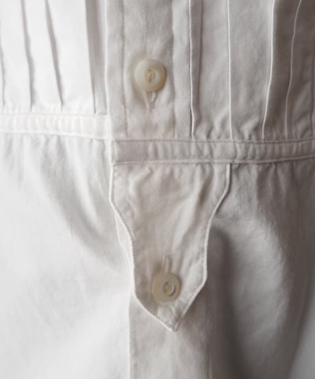 Ralph Lauren Pleated Bosom Band Collar Shirt WH