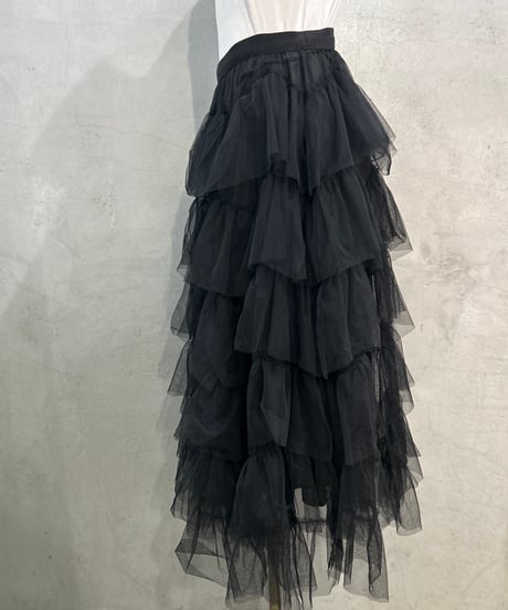 Tulle Tiered Skirt BK