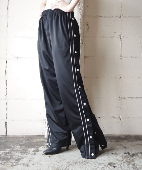 Side Snap Track Pants BKWH