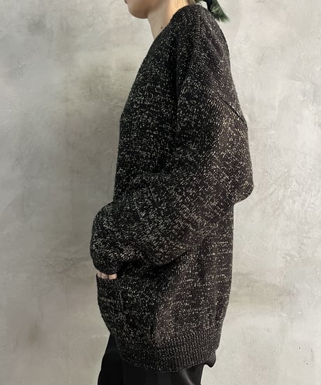 Crew Neck Lame Knit GOBK