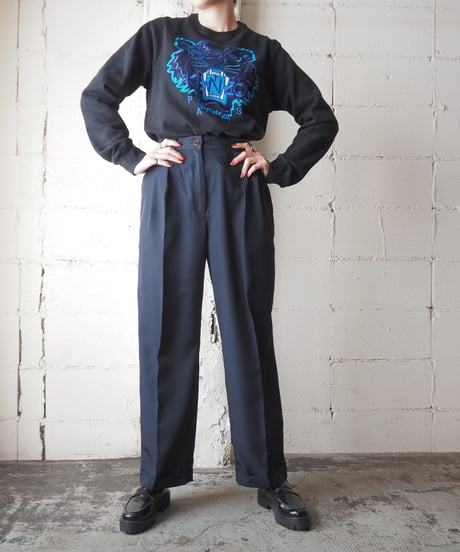 KENZO Lame Mix Embroidery Sweat BKBL