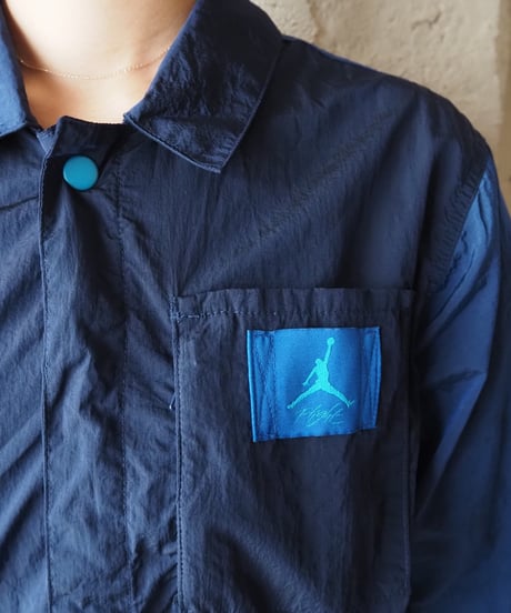 NIKE JORDAN Bicolor Nylon Jumpsuit BL NV