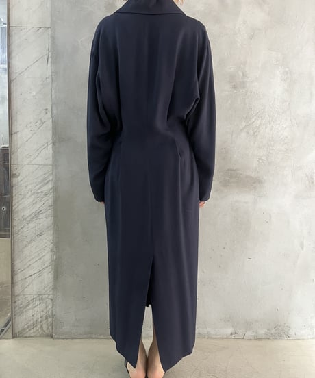 Open Collar Dolman Sleeve Dress NV