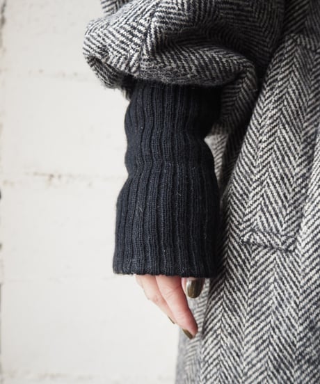 Tweed Long Rib Jacket BKWH