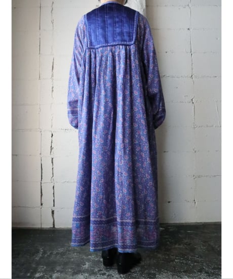 1960~70's Vintage Indian Cotton Dress BL