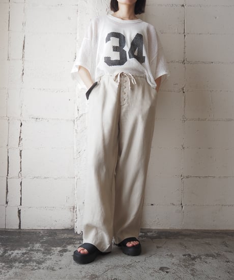 1980's Russell "34" Mesh Tee WH