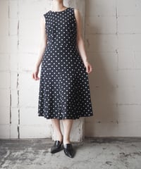 LAUREN Ralph Lauren Sleeveless Dot Dress BKWH