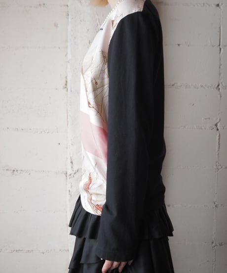 BLACK COMME des GARCONS Scarf Design L/S Tops PIBK