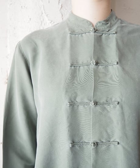 L/S Silk China Shirt GN