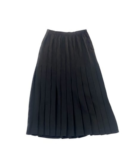 Wool Pleats Skirt BK