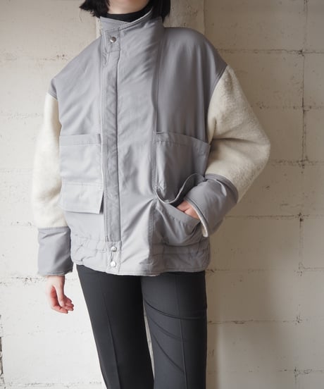 Nylon×Boa Stand Collar Jacket GRIV