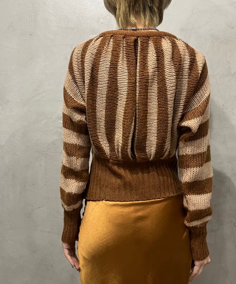 Dolman Sleeve Stripe Knit BEBR