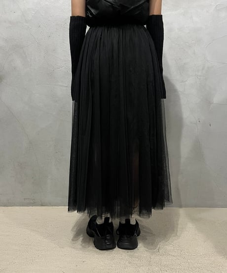 Tulle Layered Flare Skirt BK