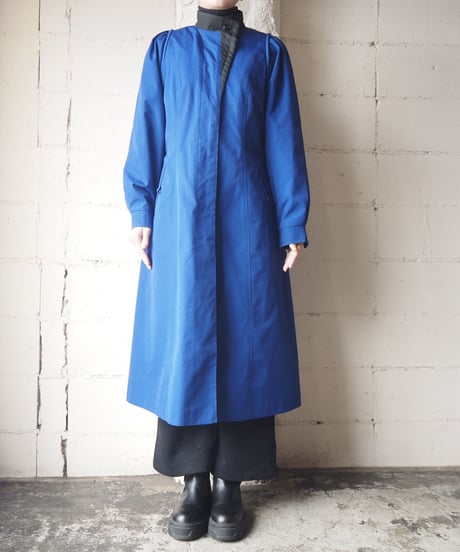 Stand Collar Aline Coat BL
