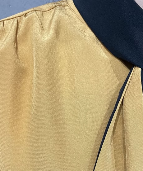 1970's EURO Bicolor Boetie Blouse YEBK