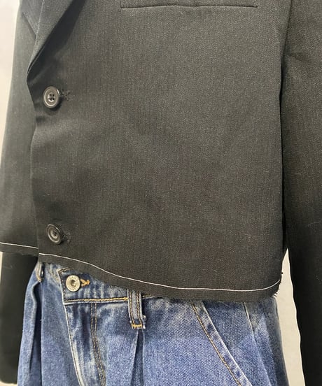REMAKE Cutoff Tailored Jacket BK