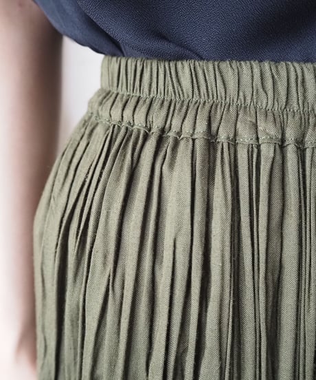 Tiered Easy Long Skirt