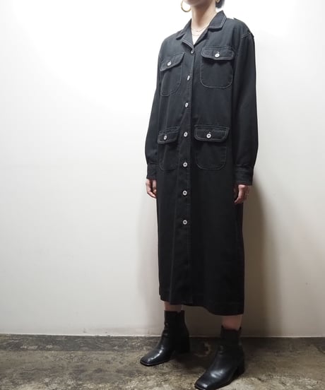 1980's Eddie Bauer Shirt Dress BK