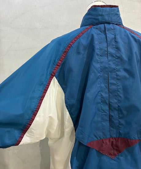90's NIKE Tricolor Nylon Pullover BLWHPUR