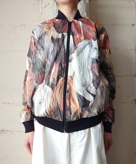 Horse Print ZiPUp Jacket BRBK