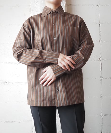 marimekko Silver button Stripe Shirt BR