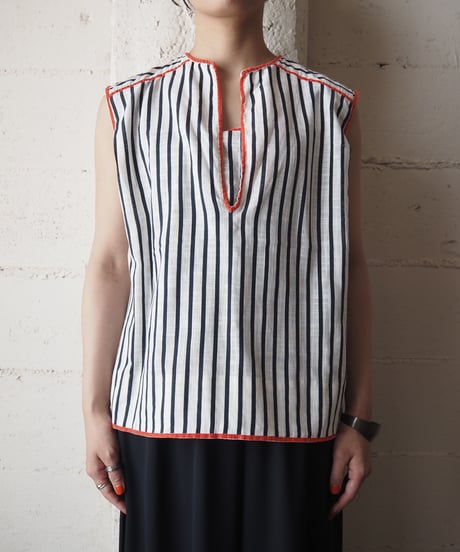 1970's Sleeveless Stripe Shirt WHNVRE