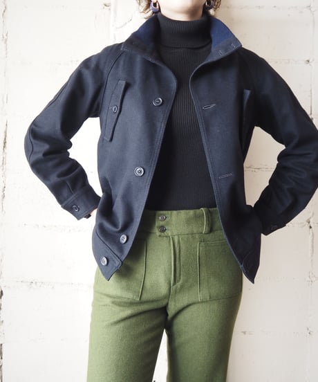 Stand Collar Wool Jacket NV