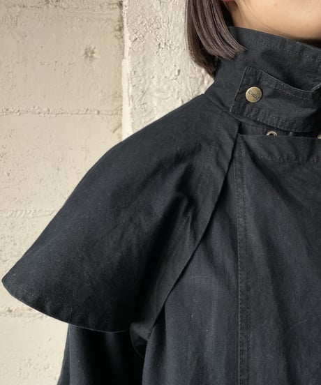 Long Cape Coat BK