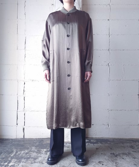【Orfeo ORIGINAL】Satin Blouson Coat