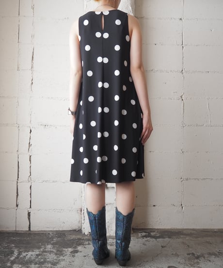 LAUREN Ralph lauren Dot Pattern Dress BKWH