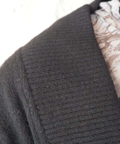 JAEGER Cropped V neck Knit  Cardigan BK