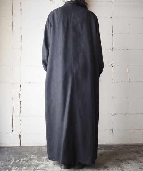 1990's Linen Shirt Dress BK