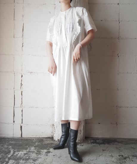 1920-30's Euro Cutwork Lace Dress WH