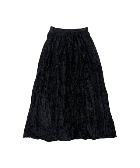 Velour Tiered Skirt BK
