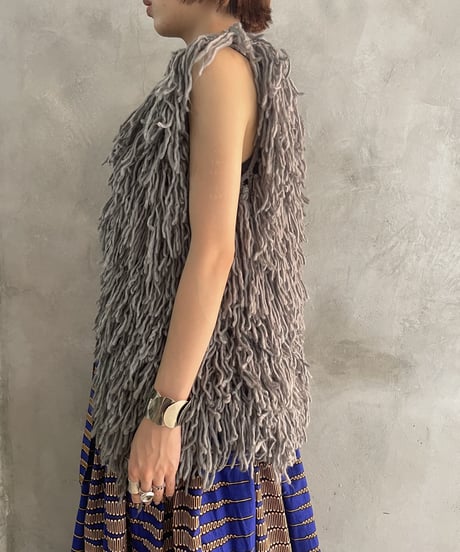 Fringe Knit Vest GR