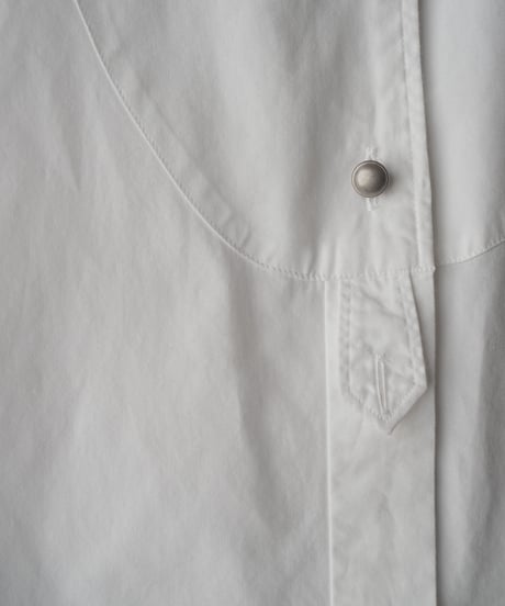 ANN TAYLOR Band Collar Shirt WH
