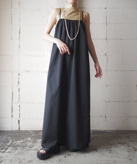 Gather Camisole Dress BK