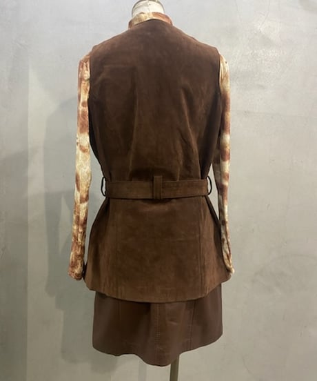 Belted Suede Vest BR