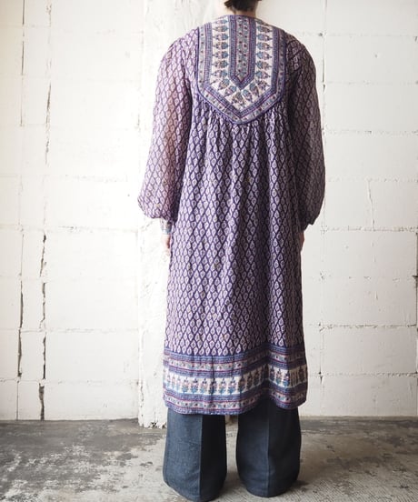 Indian Cotton  Dress PUR