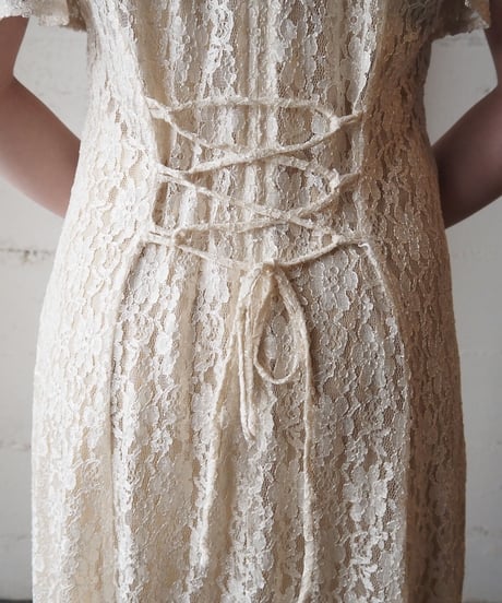Laceup Back Lace Dress IV