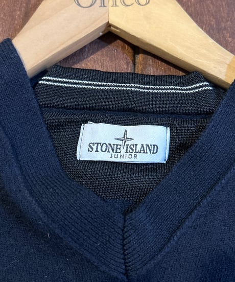 STONEISLANDJUNIOR Vneck Sweater DNV