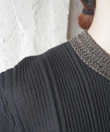 GANNI Bicolor Rib Knit BKKA