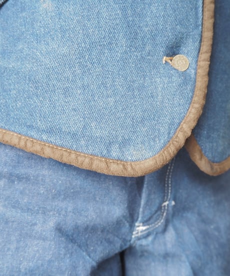 KENZO Jeans Boa Lining Denim Vest NV DBR