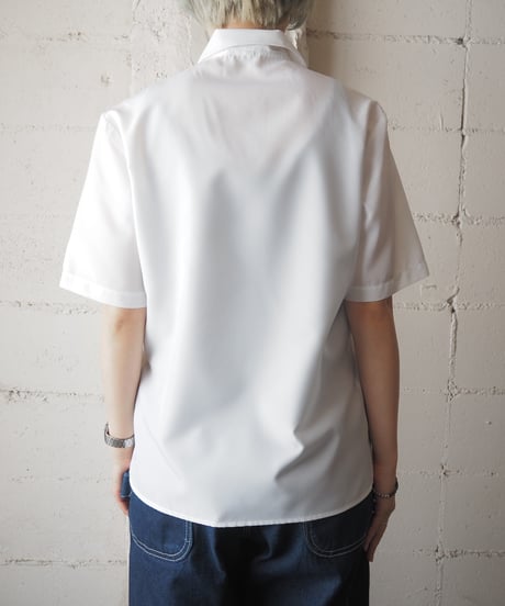 Tuck Lace Short Sleeve Shirt WH