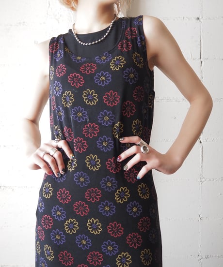 Flower Pattern N/S Dress BKPIYE